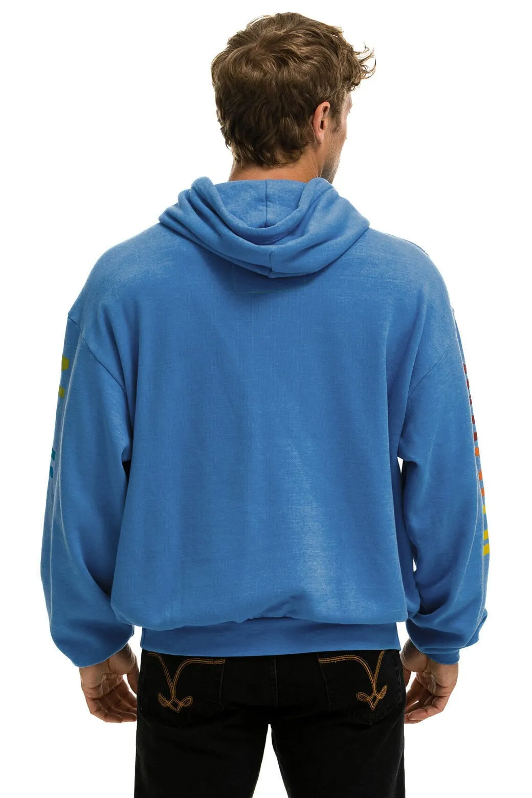 AVIATOR NATION MIAMI RELAXED PULLOVER HOODIE - COBALT