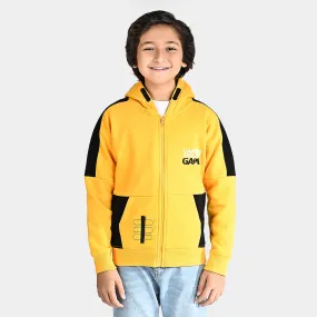 Boys Fleece Jacket Gamers Gonna Game-Citrus