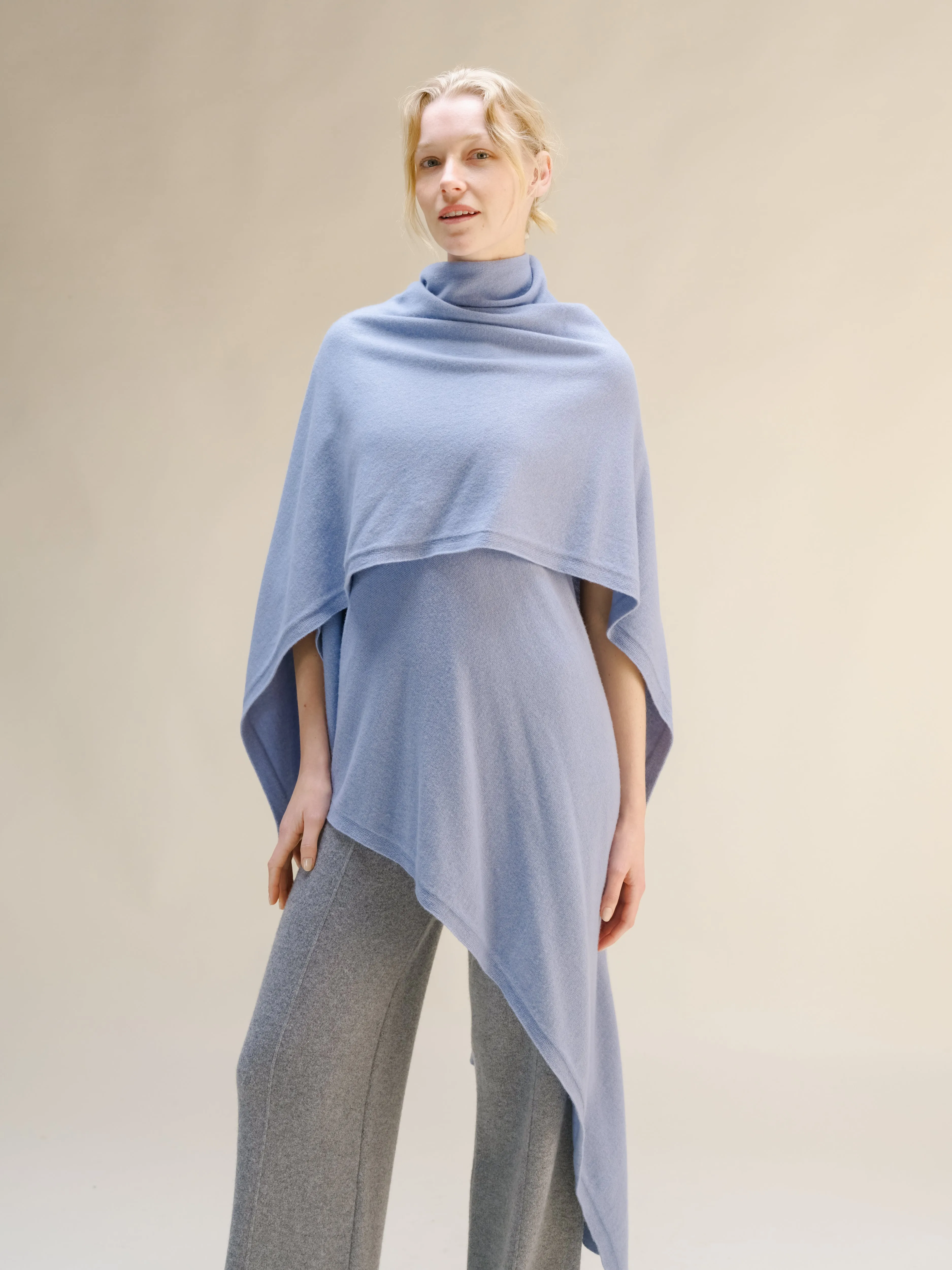 Cashmere Mix Maxi Cape