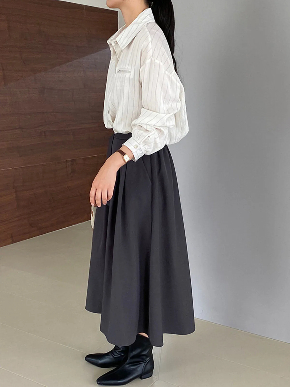 Elegant Knotted Midi Skirts