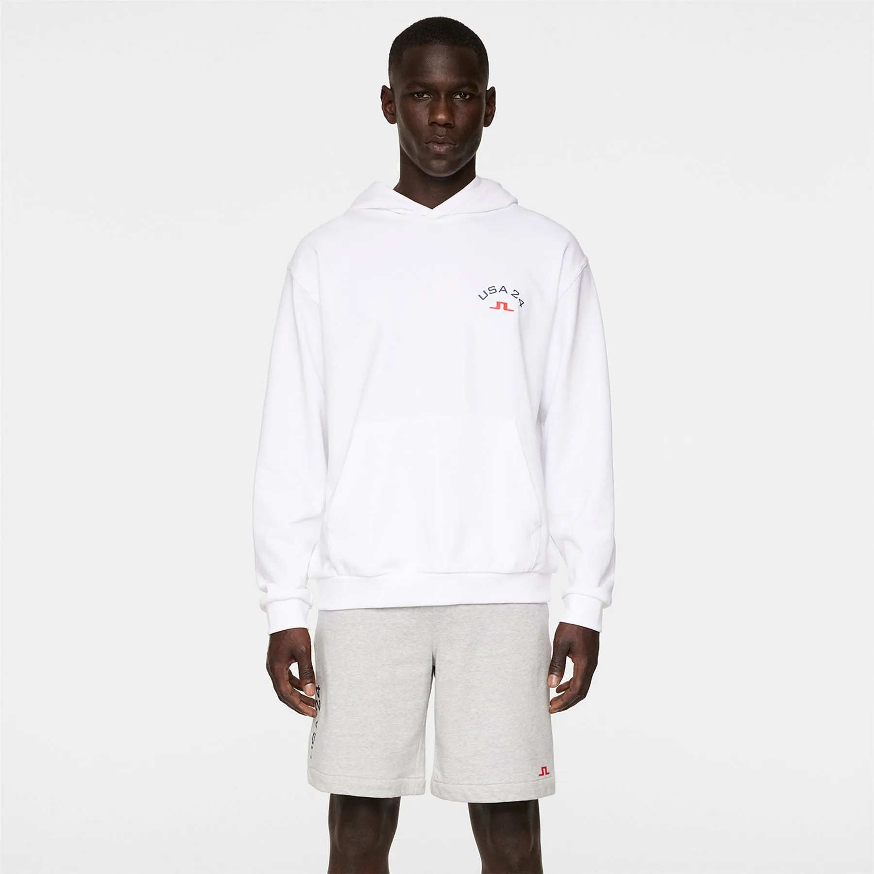 Fabrice Relaxed Fit Cotton Hoodie White - SU24