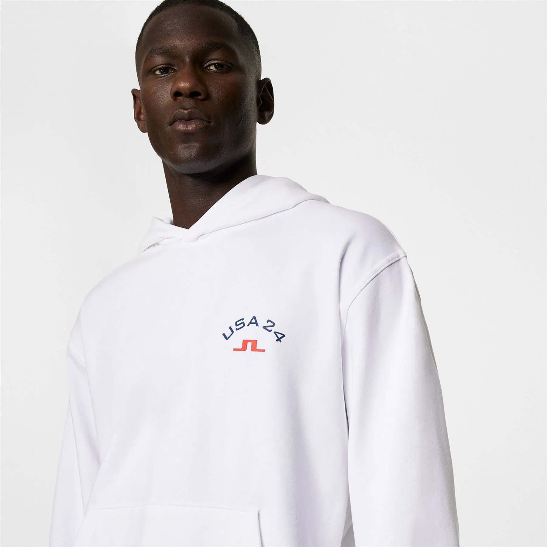 Fabrice Relaxed Fit Cotton Hoodie White - SU24