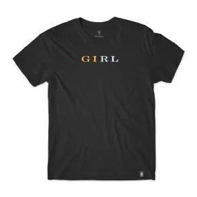 Girl Letterpress S/S Tee - Black