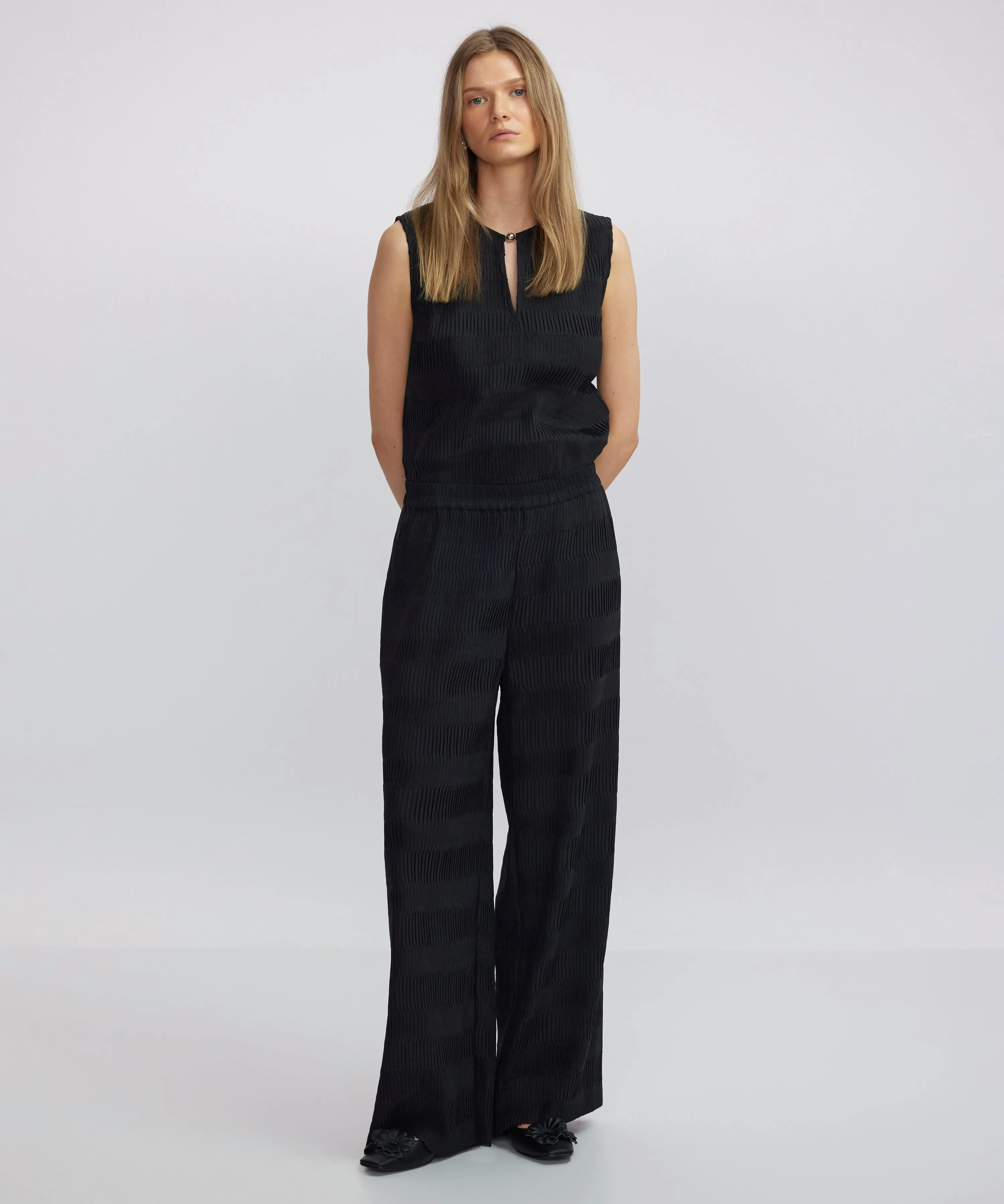 Ipekyol Contrast Effect Trousers Black