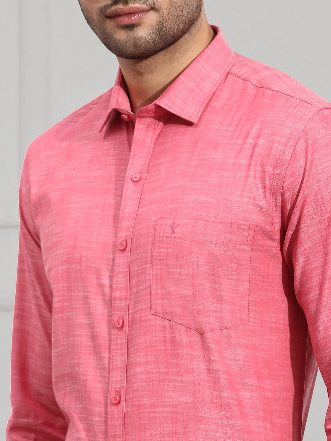 Men 100% Cotton Shirt Pink CL2 GT1