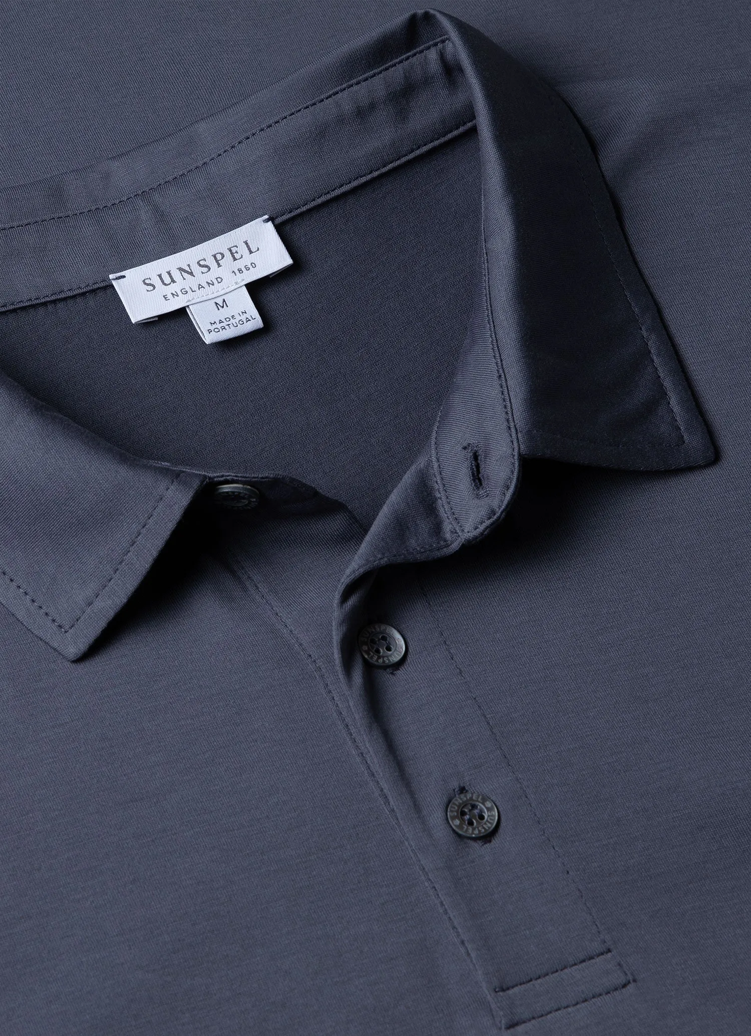 Men's Jersey Classic Polo Shirt in Slate Blue