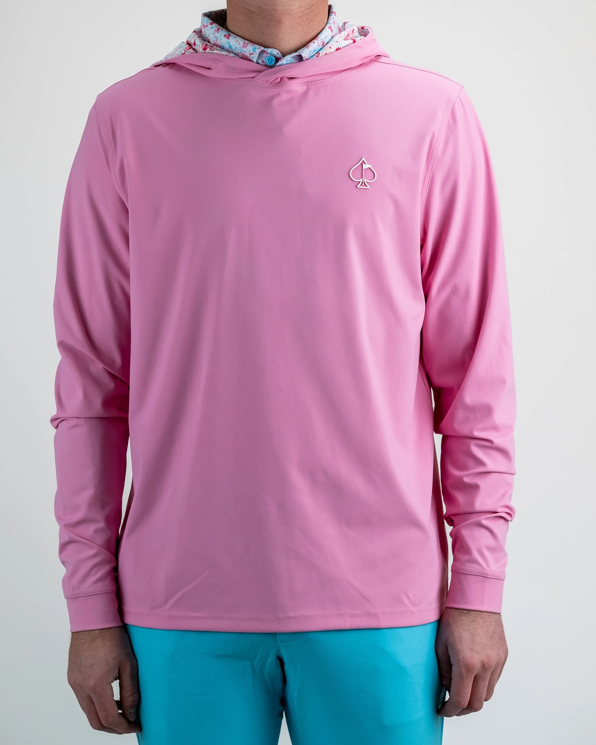 Performance Golf Hoodie - Flamingo Shatter