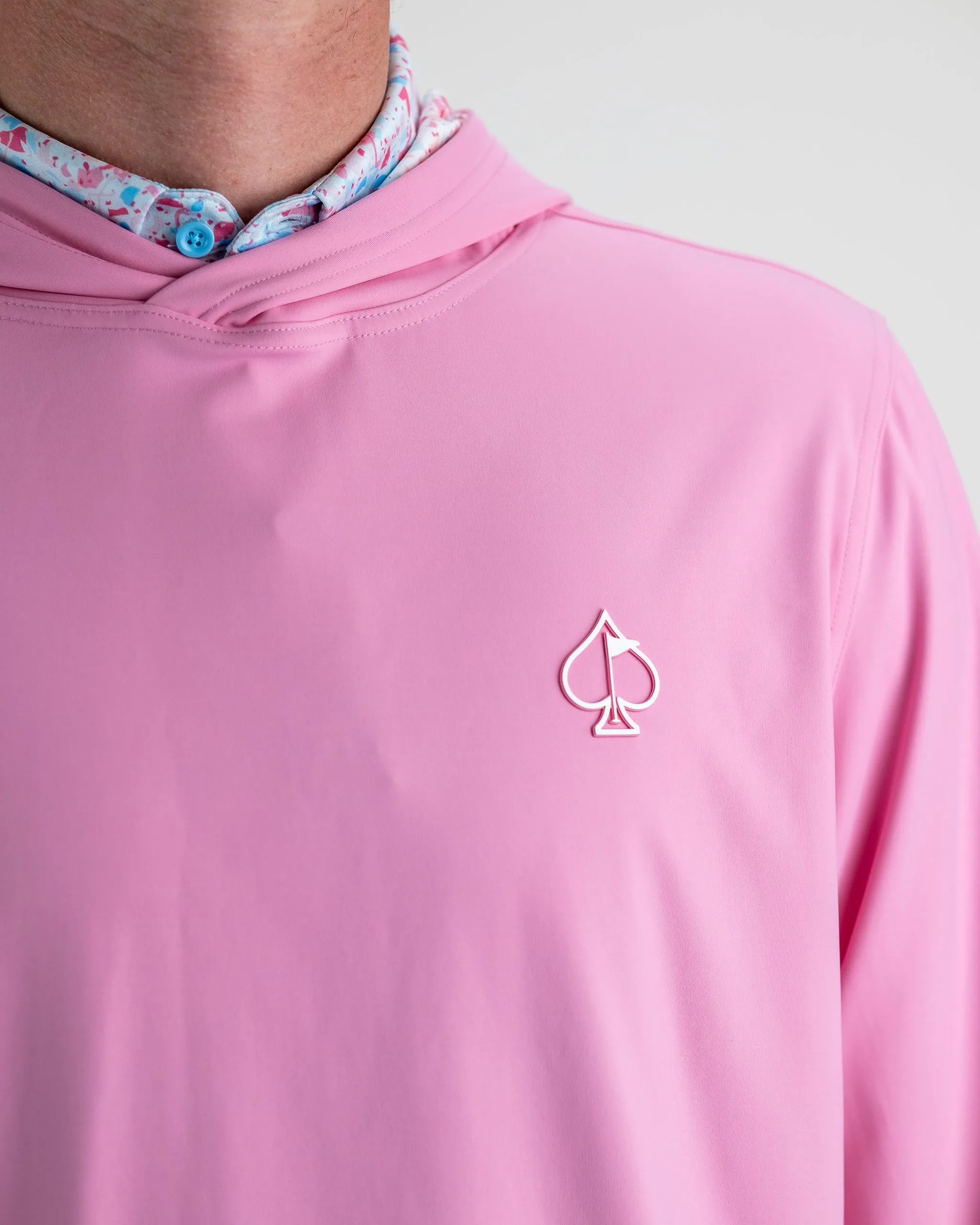 Performance Golf Hoodie - Flamingo Shatter