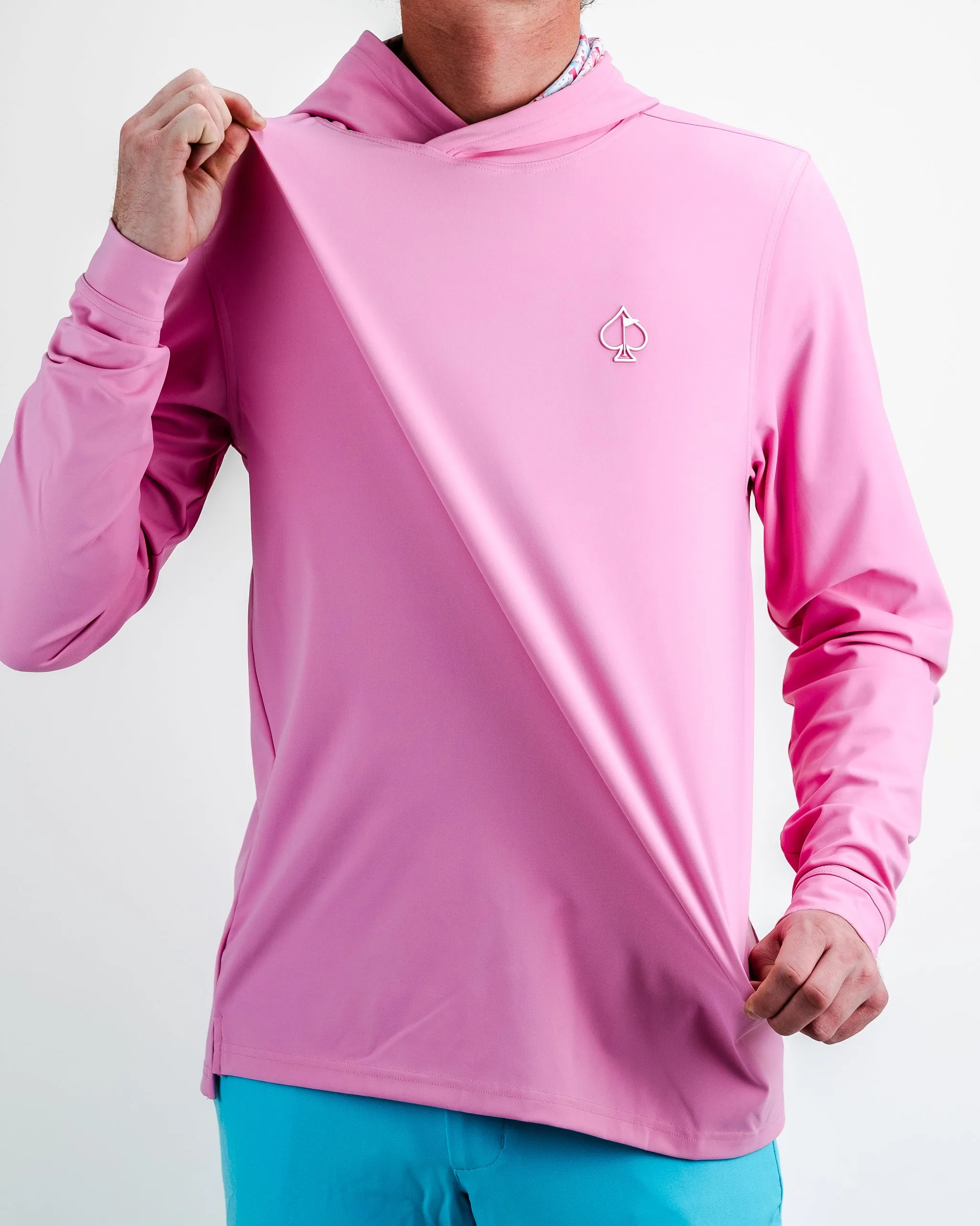 Performance Golf Hoodie - Flamingo Shatter