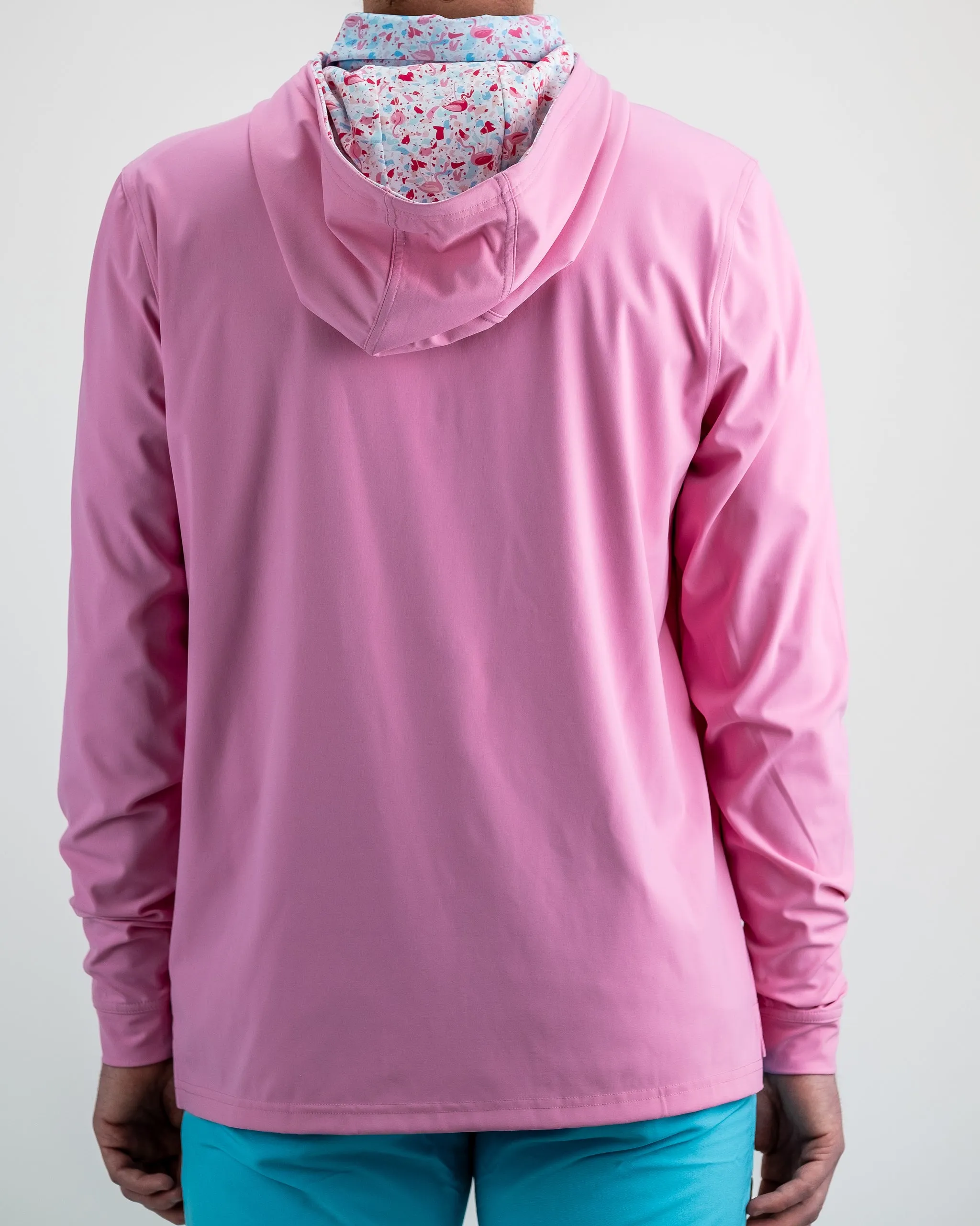 Performance Golf Hoodie - Flamingo Shatter