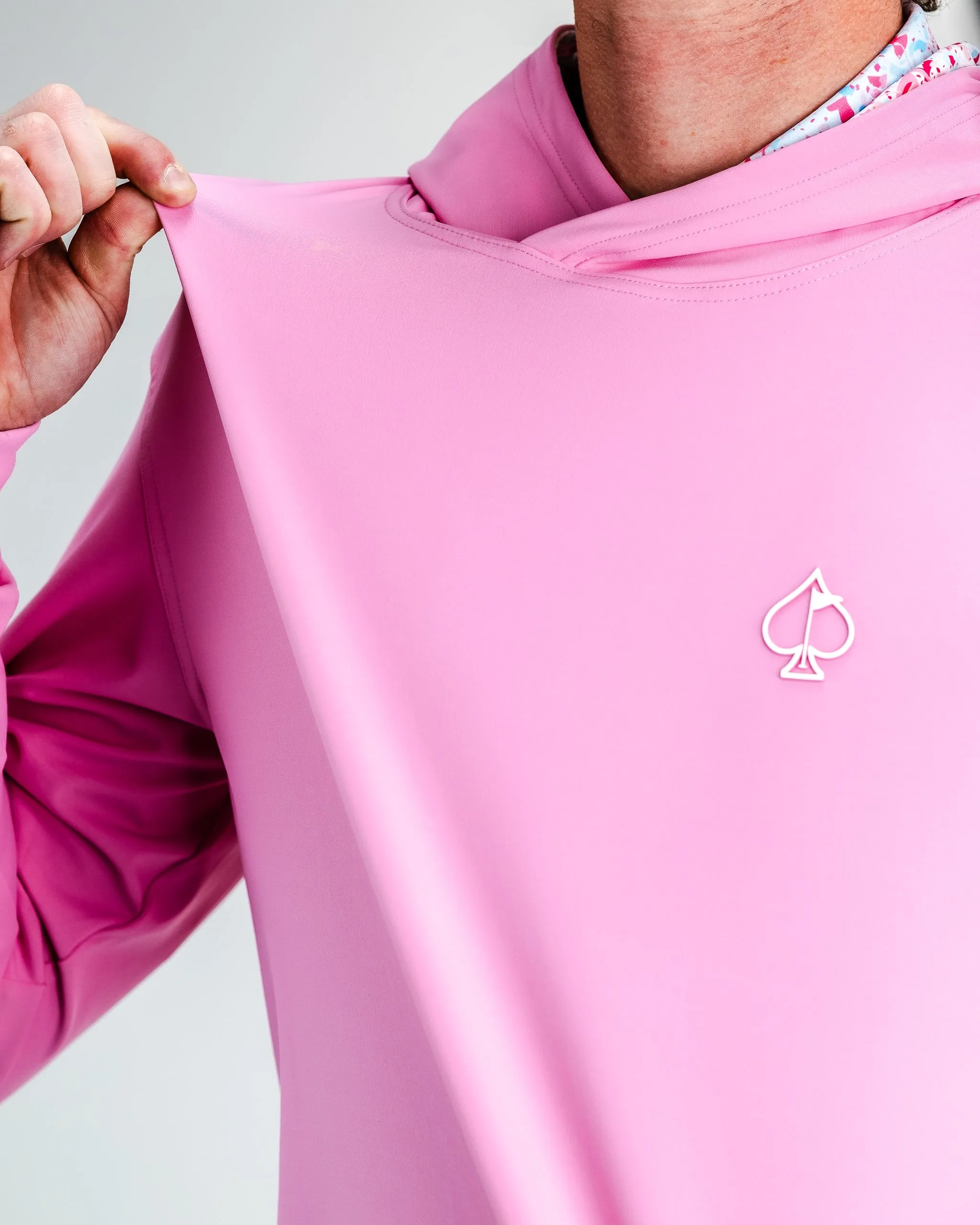 Performance Golf Hoodie - Flamingo Shatter