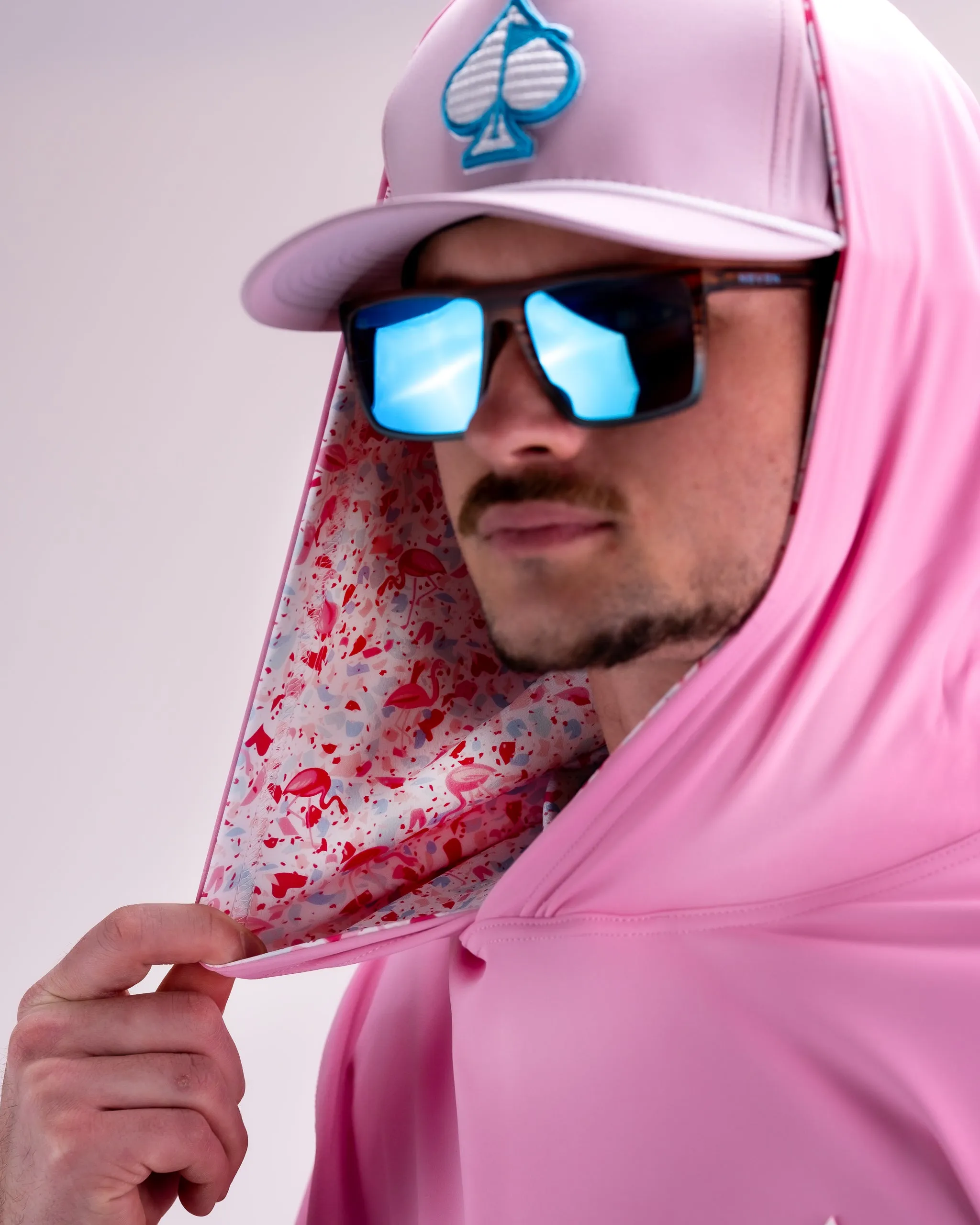 Performance Golf Hoodie - Flamingo Shatter