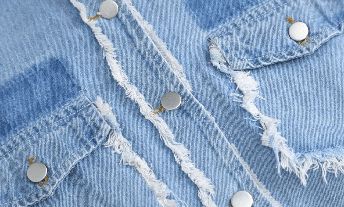 Pre Order:  Frayed Edges Loose Denim Shirt