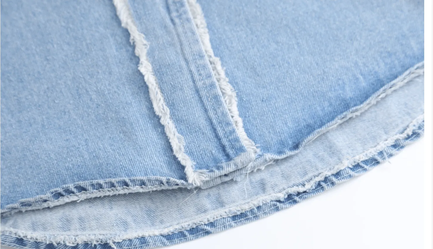 Pre Order:  Frayed Edges Loose Denim Shirt