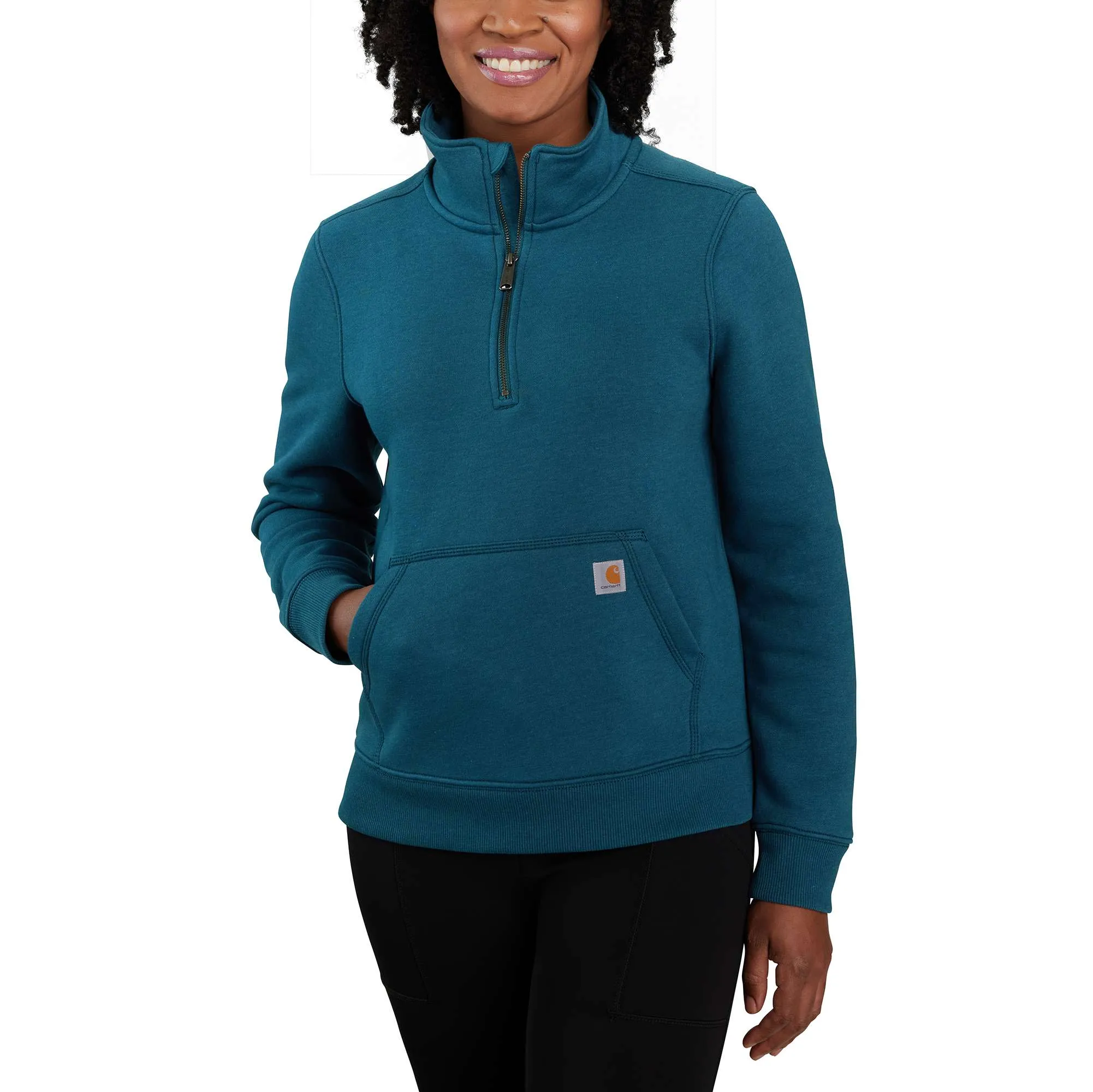 Relaxed Fit Midweight Half-Zip Sweatshirt