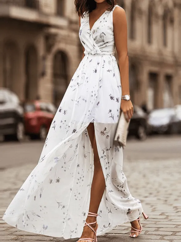 Stylish Floral Long Dress