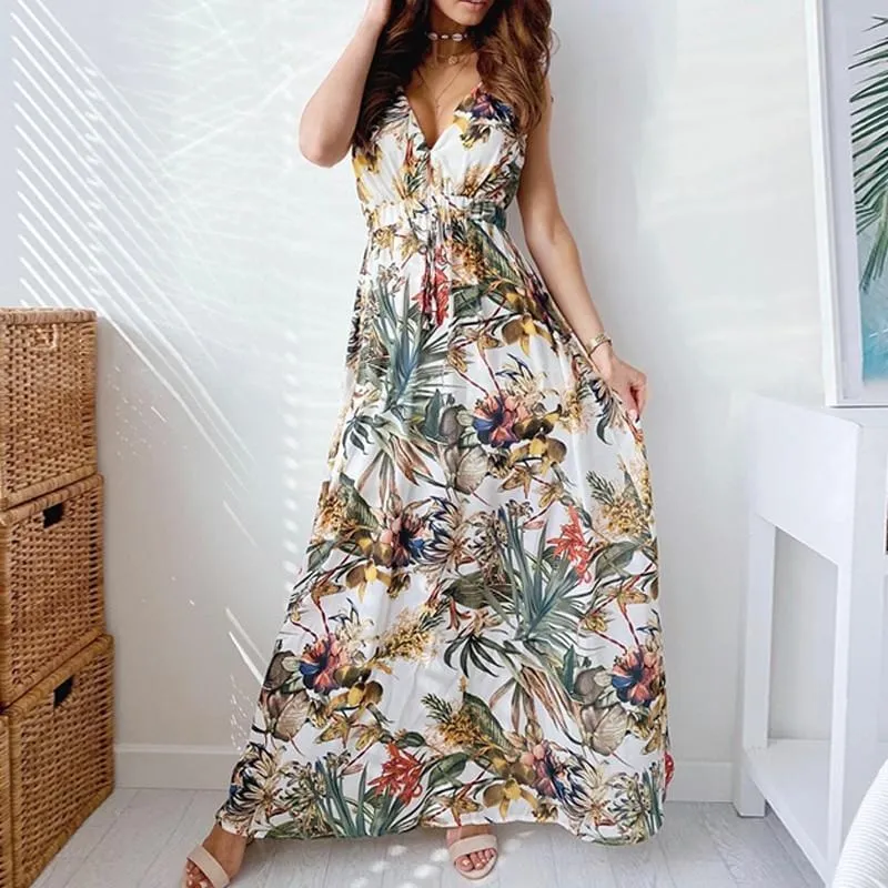 Stylish Floral Long Dress