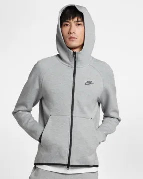 TECH FULL ZIP FLEECE HOODIE (GREY)- NIKE