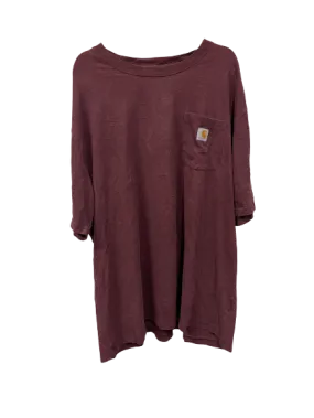 Vintage Carhartt  Maroon T-Shirt XX Large