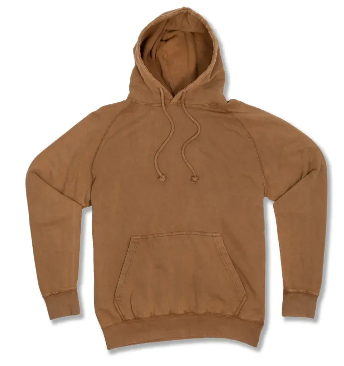 Vintage Washed Hoodie - Camel