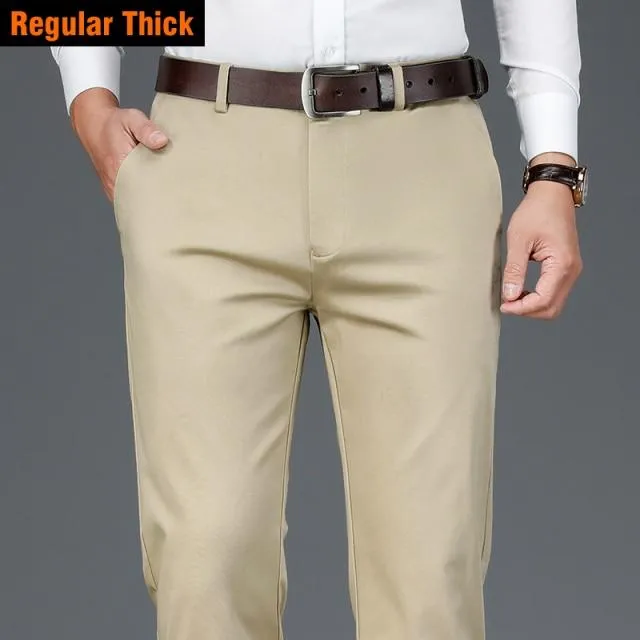 West Louis™ Classic Style Business Fashion Cotton Pants