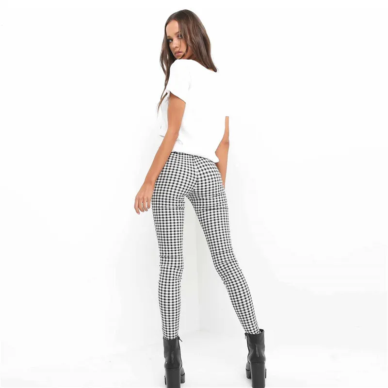 Women's Summer Comfortable Plaid Pants