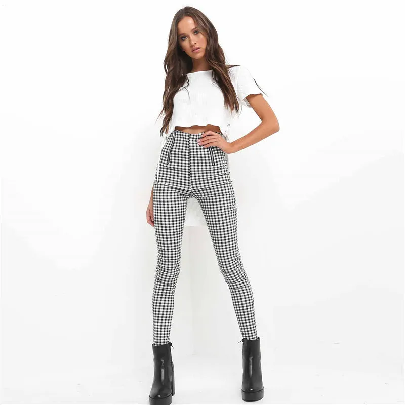 Women's Summer Comfortable Plaid Pants